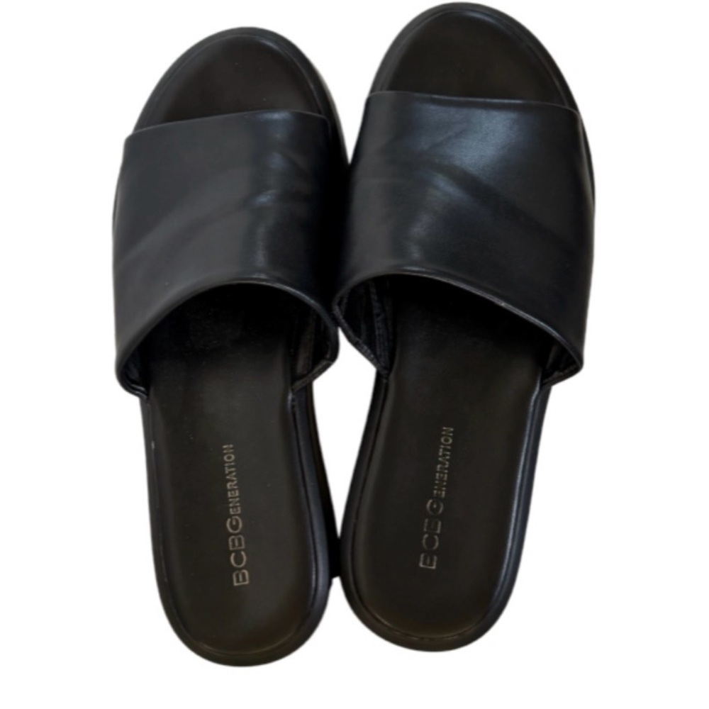 Farah Black Men's Slide Sandals - Picture 3 of 5